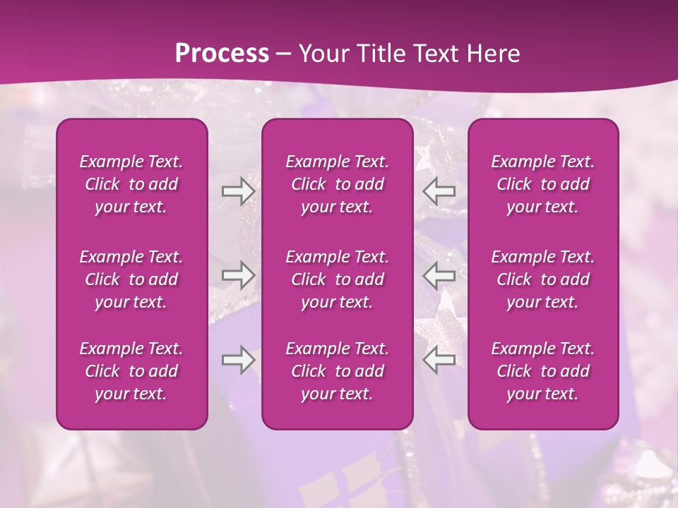 Paper Xmas Purple PowerPoint Template