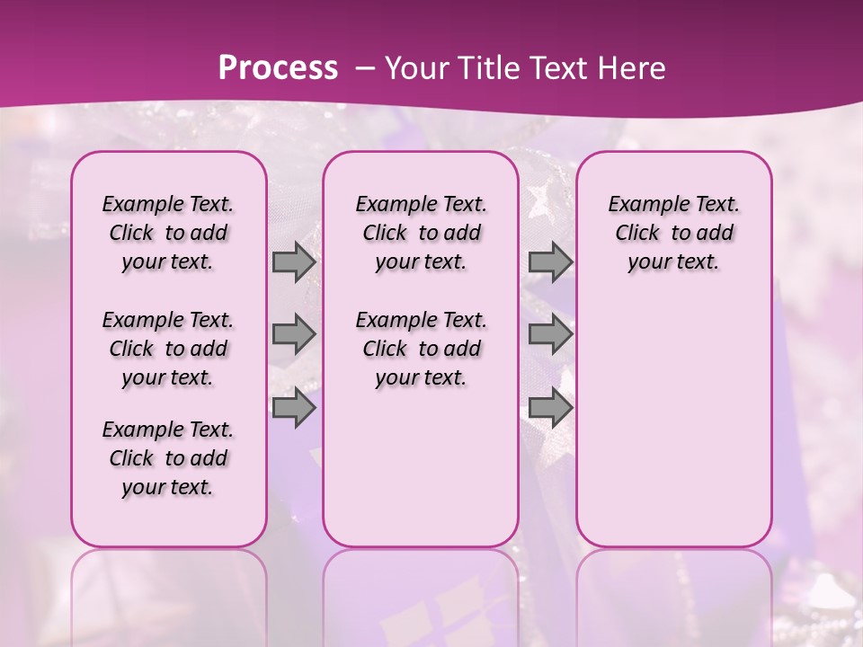 Paper Xmas Purple PowerPoint Template