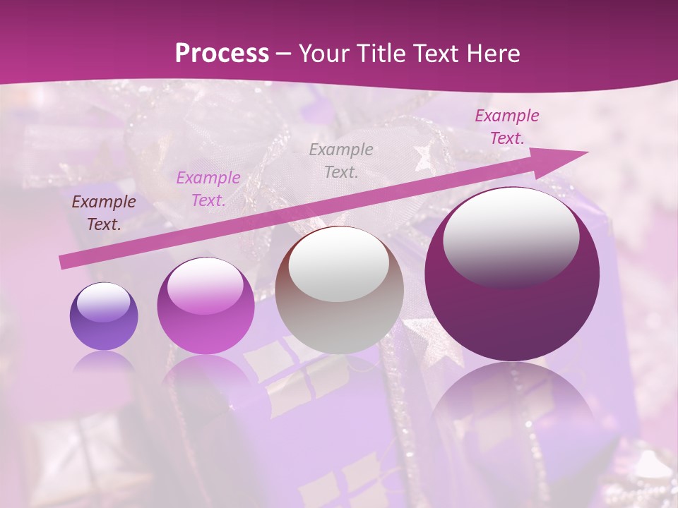 Paper Xmas Purple PowerPoint Template