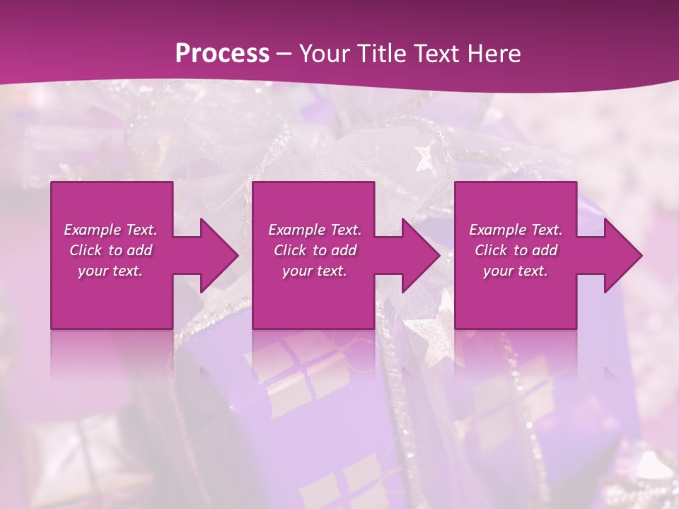 Paper Xmas Purple PowerPoint Template