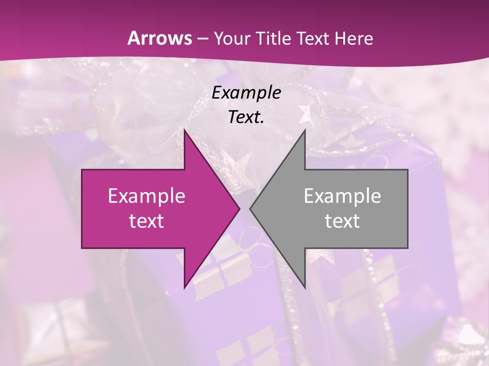 Paper Xmas Purple PowerPoint Template