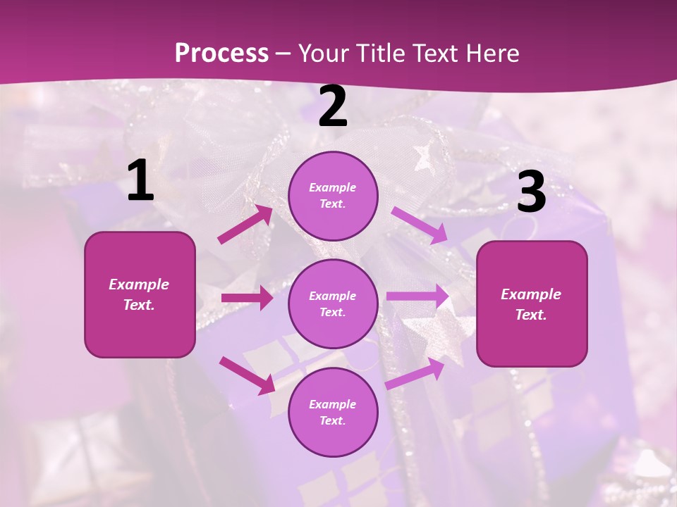 Paper Xmas Purple PowerPoint Template