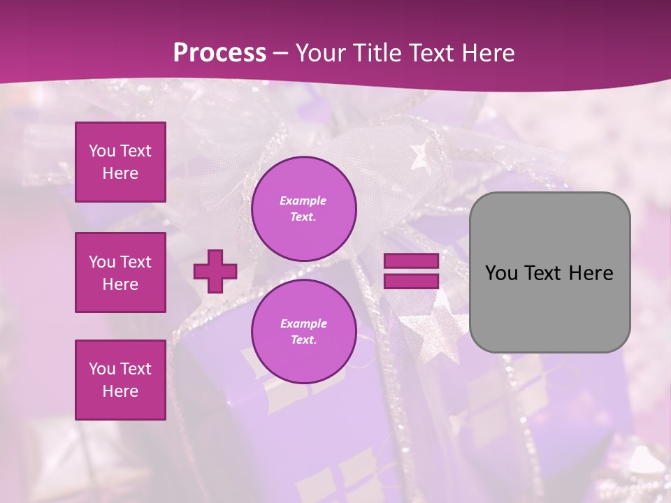 Paper Xmas Purple PowerPoint Template