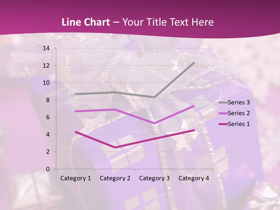 Paper Xmas Purple PowerPoint Template