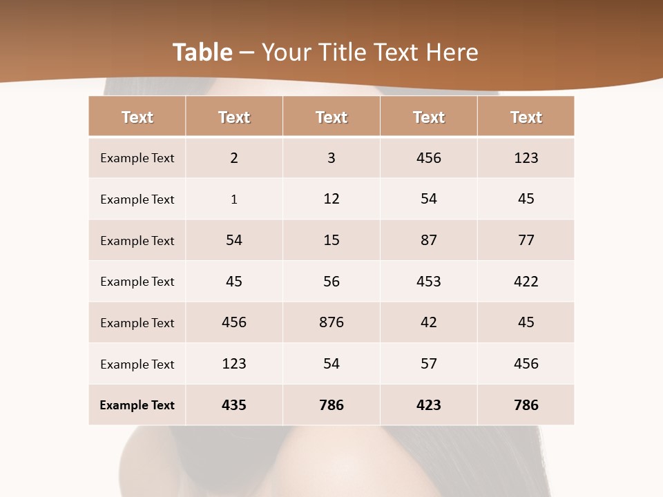 Beauty Hair PowerPoint Template