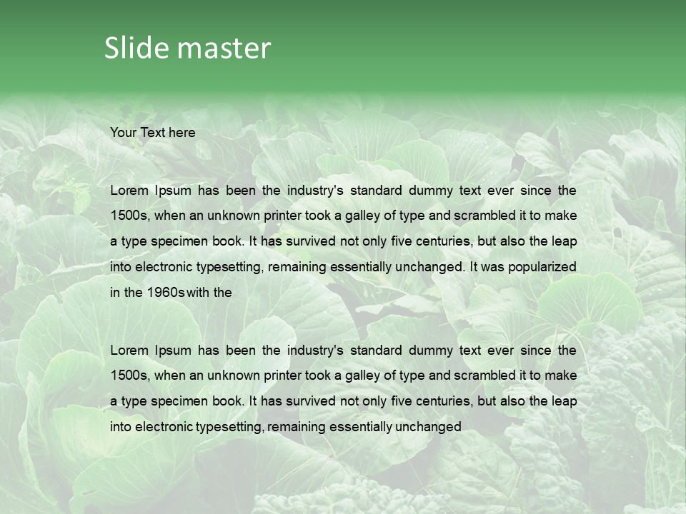 Closeup Homegrown Cultivated PowerPoint Template