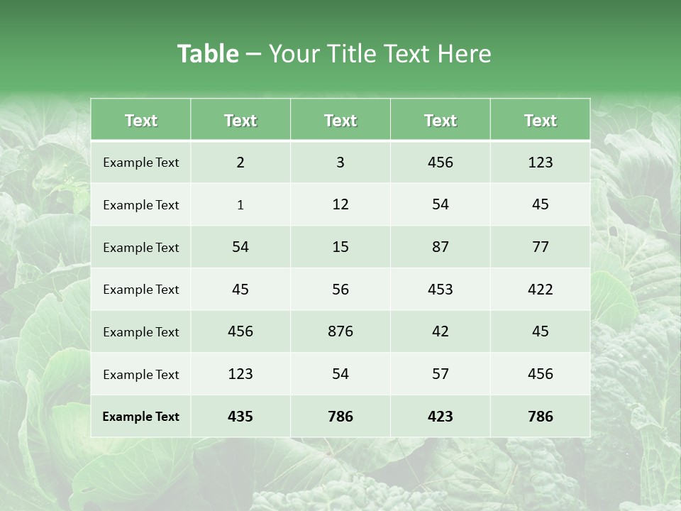 Closeup Homegrown Cultivated PowerPoint Template