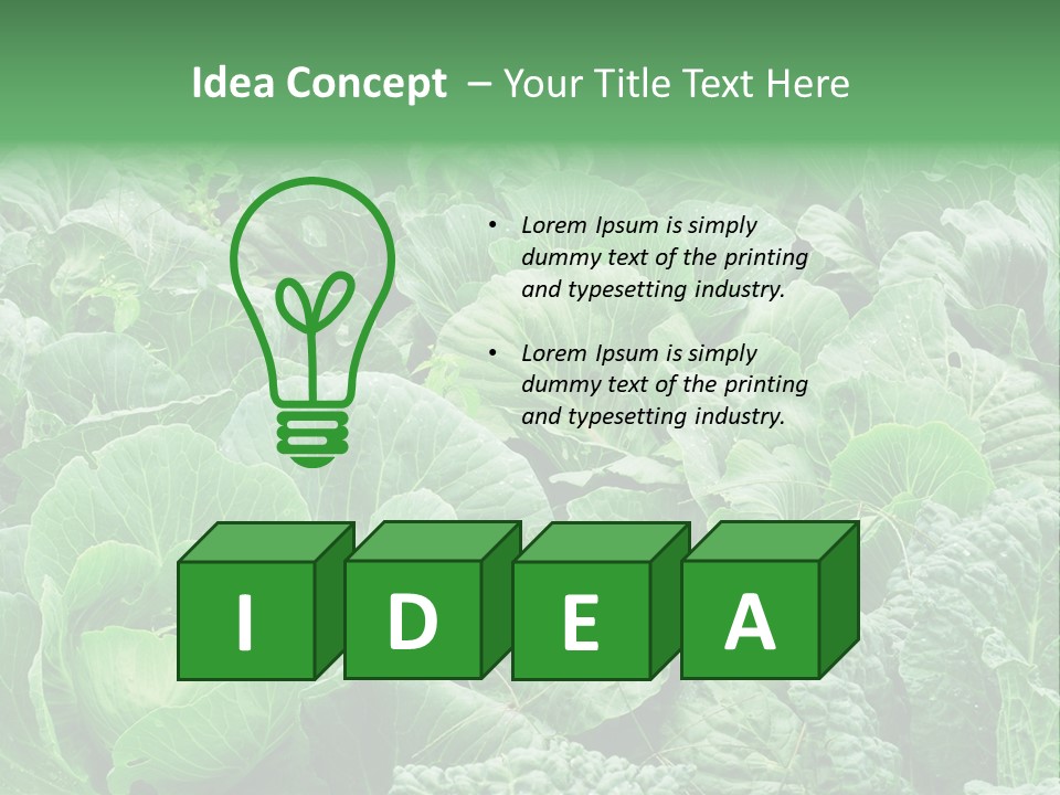Closeup Homegrown Cultivated PowerPoint Template
