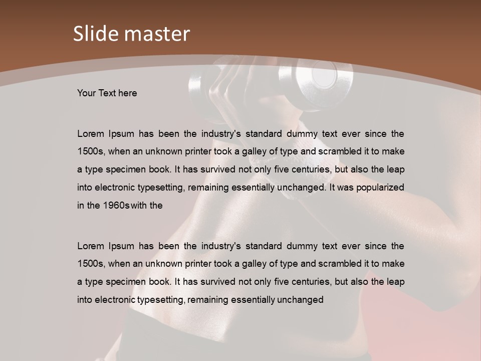 Fit Woman Body PowerPoint Template