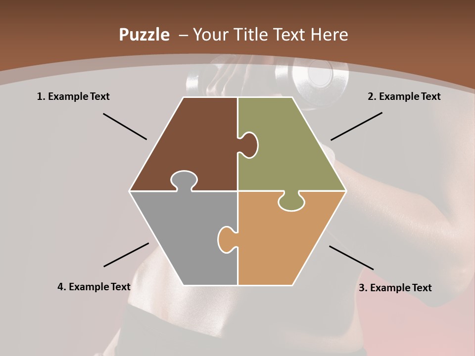 Fit Woman Body PowerPoint Template