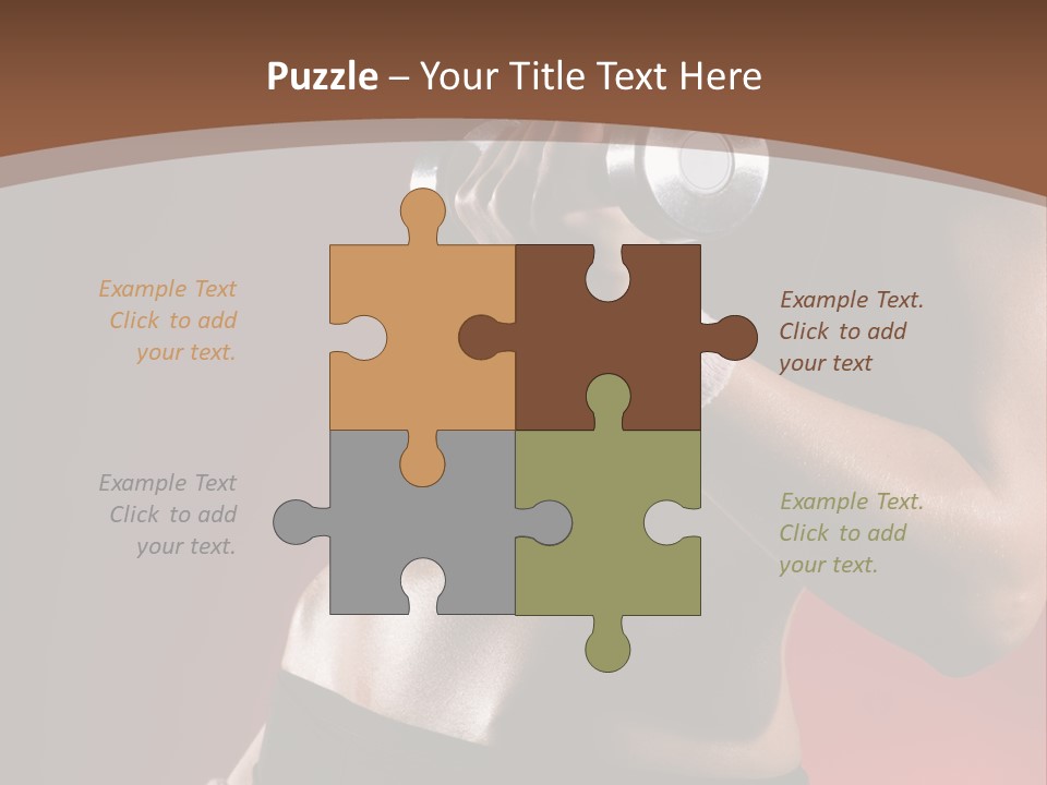 Fit Woman Body PowerPoint Template