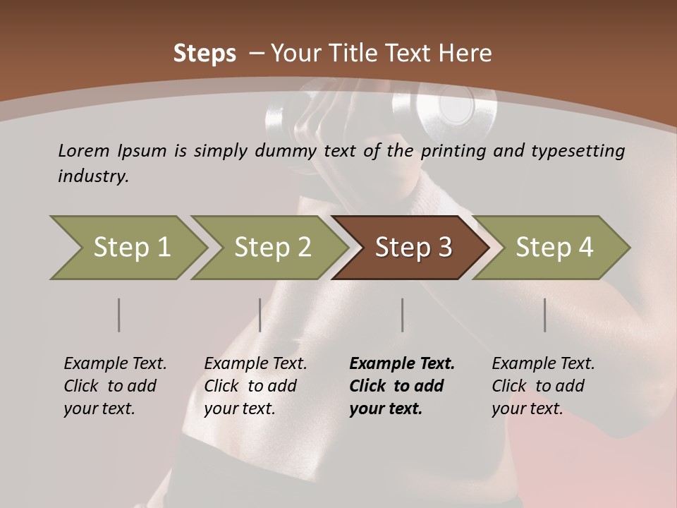 Fit Woman Body PowerPoint Template