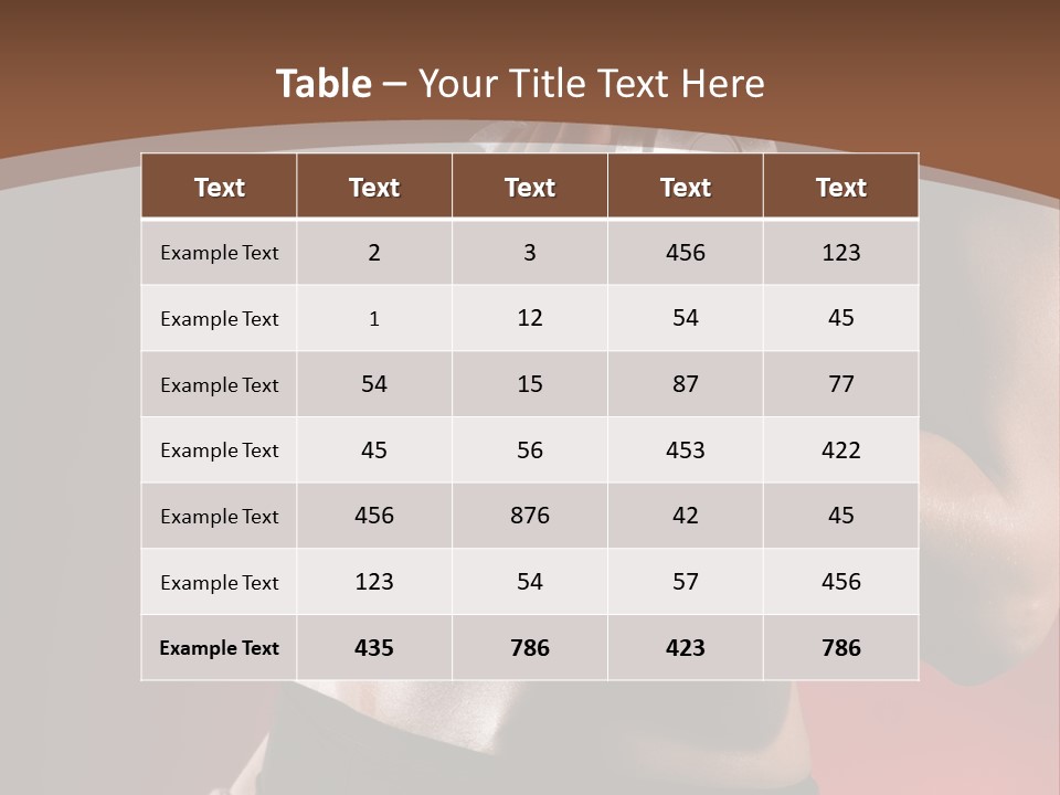 Fit Woman Body PowerPoint Template