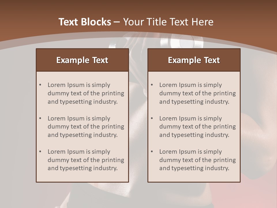 Fit Woman Body PowerPoint Template