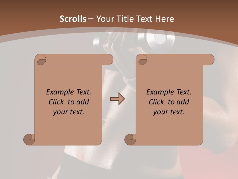 Fit Woman Body PowerPoint Template