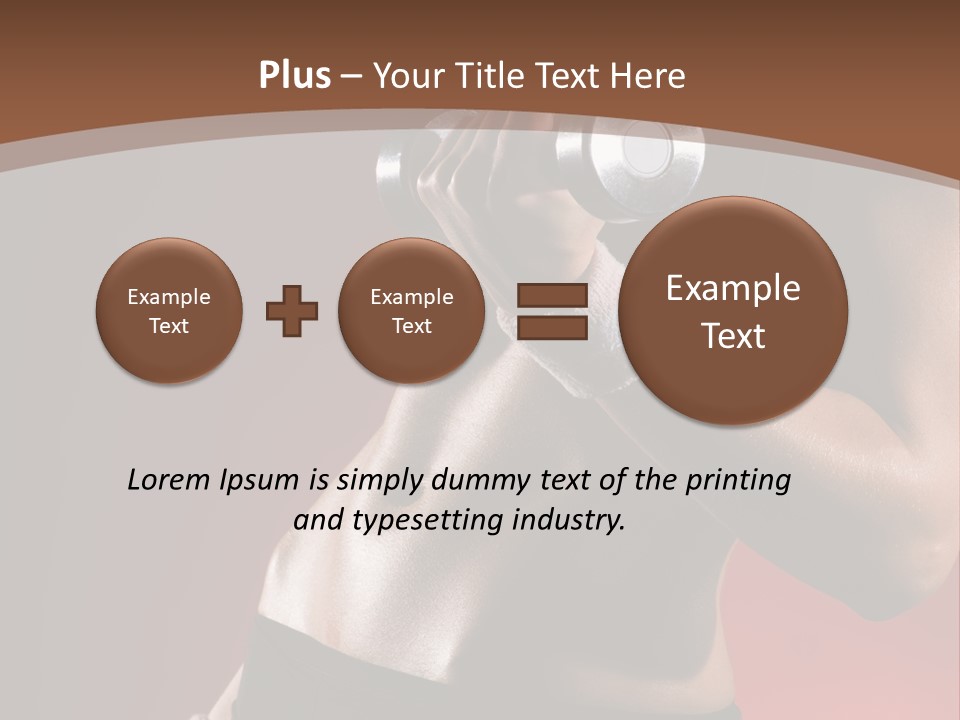 Fit Woman Body PowerPoint Template