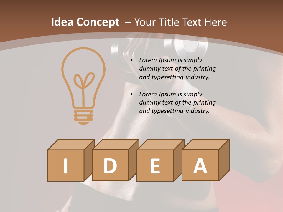 Fit Woman Body PowerPoint Template