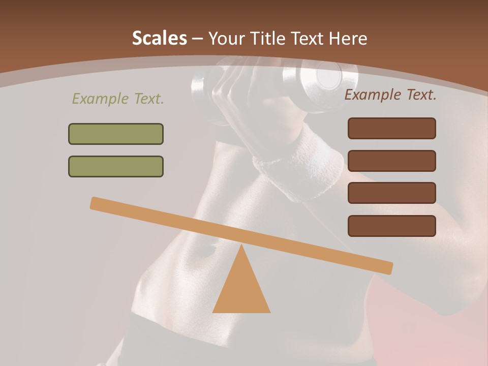 Fit Woman Body PowerPoint Template