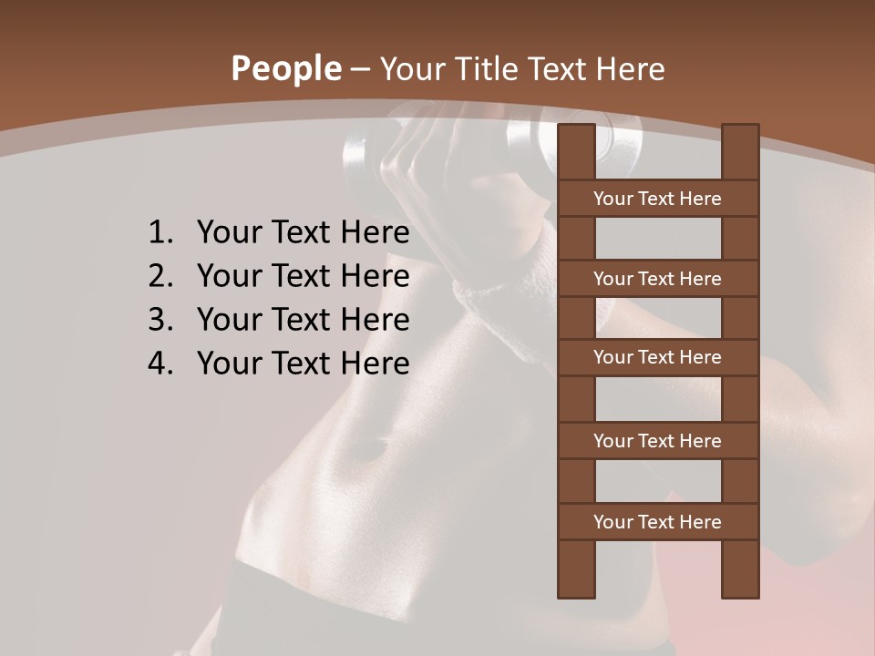 Fit Woman Body PowerPoint Template