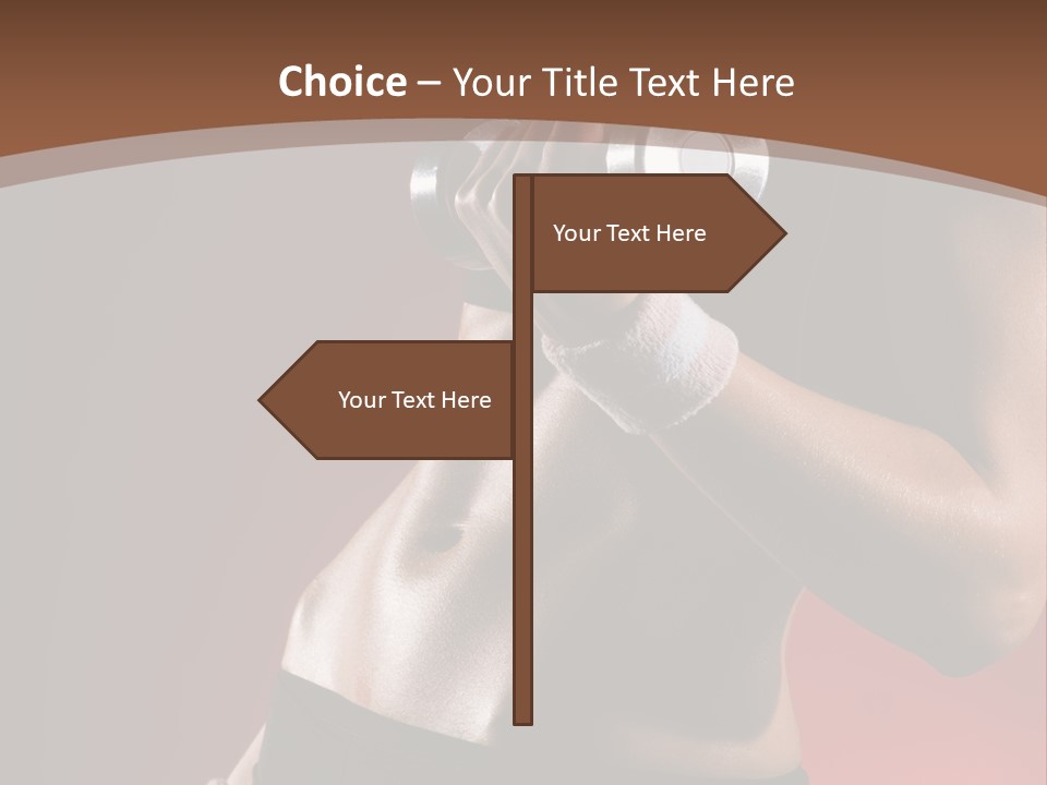 Fit Woman Body PowerPoint Template