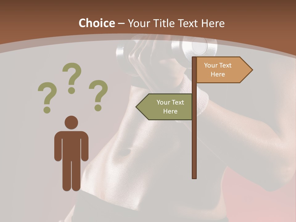 Fit Woman Body PowerPoint Template