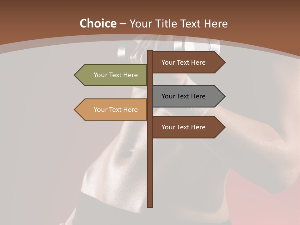 Fit Woman Body PowerPoint Template