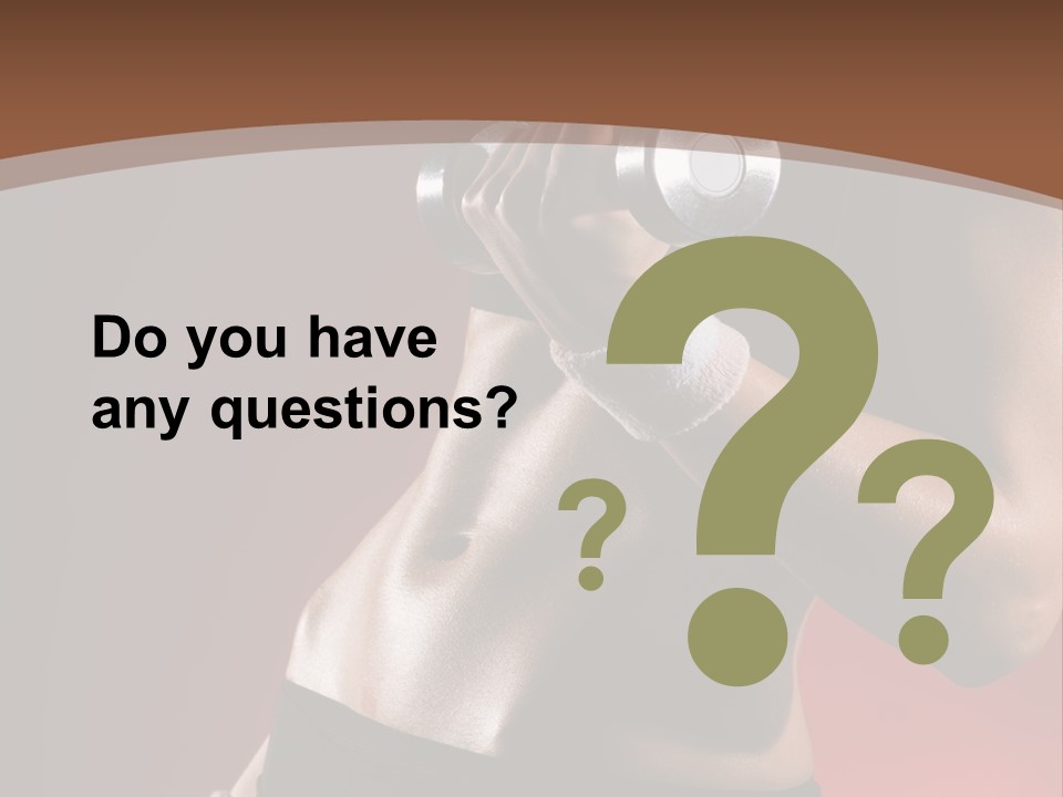 Fit Woman Body PowerPoint Template