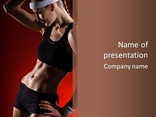 Weight Muscle One PowerPoint Template