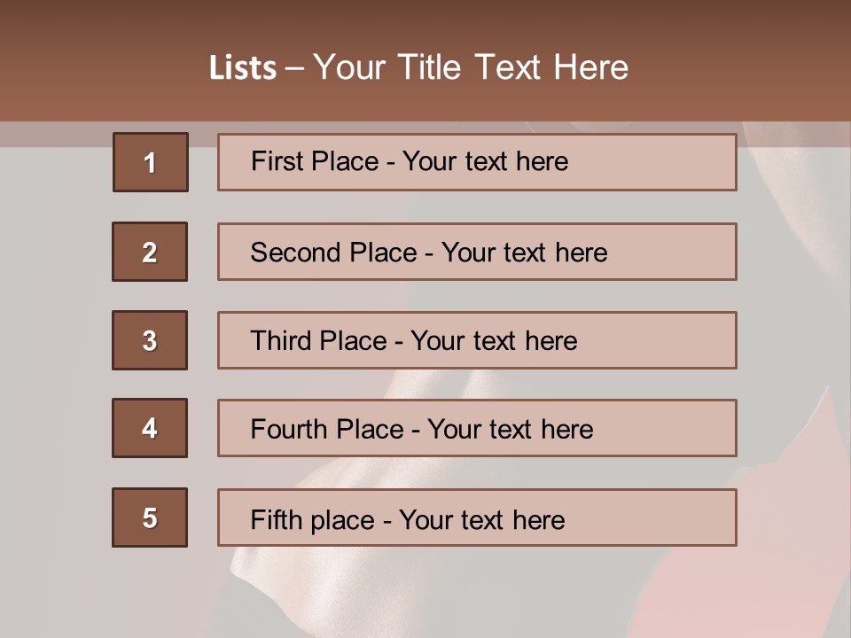 Weight Muscle One PowerPoint Template