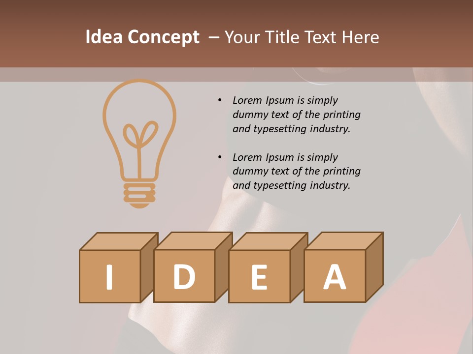 Weight Muscle One PowerPoint Template