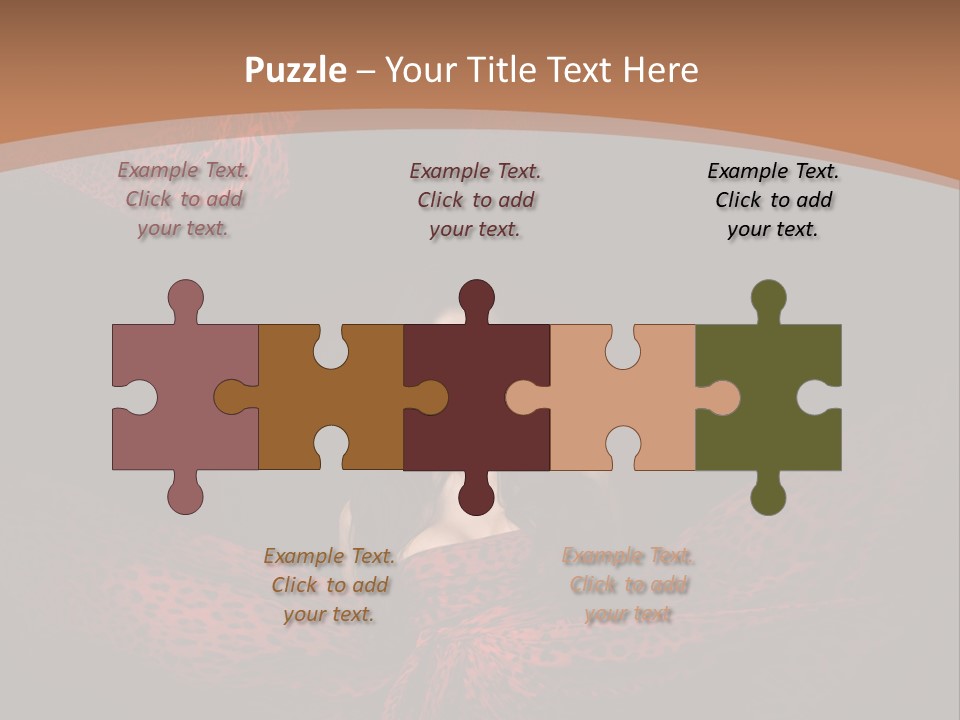 Woman In Red Dress PowerPoint Template