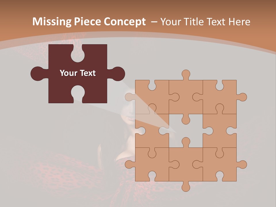 Woman In Red Dress PowerPoint Template