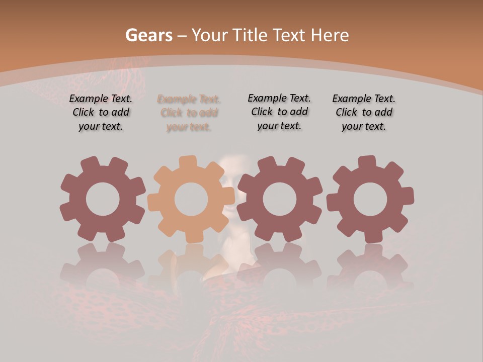 Woman In Red Dress PowerPoint Template