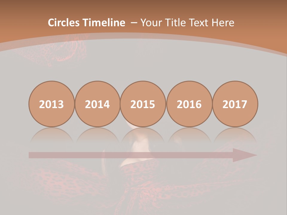 Woman In Red Dress PowerPoint Template