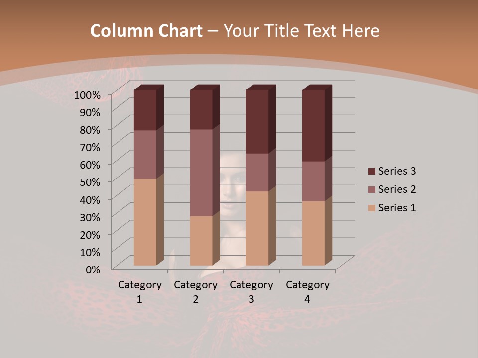 Woman In Red Dress PowerPoint Template