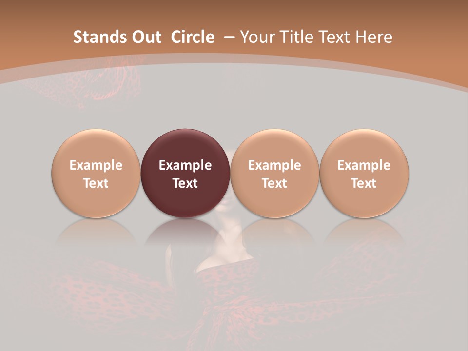 Woman In Red Dress PowerPoint Template