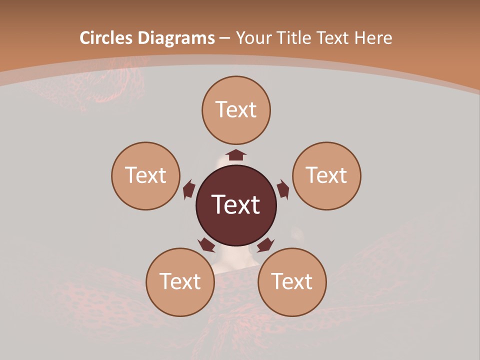 Woman In Red Dress PowerPoint Template