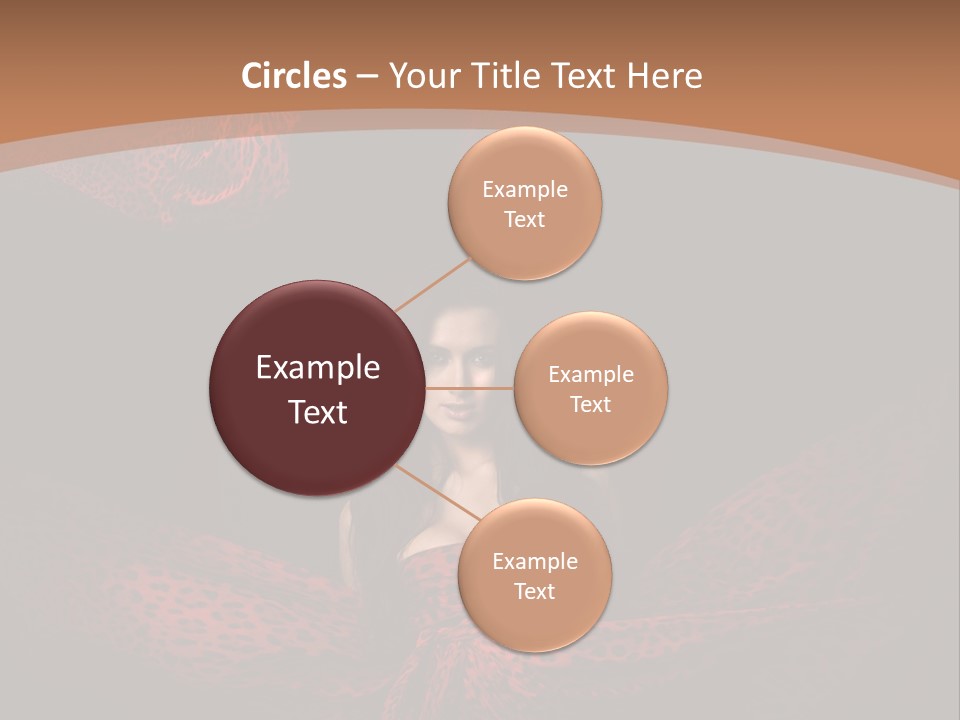 Woman In Red Dress PowerPoint Template