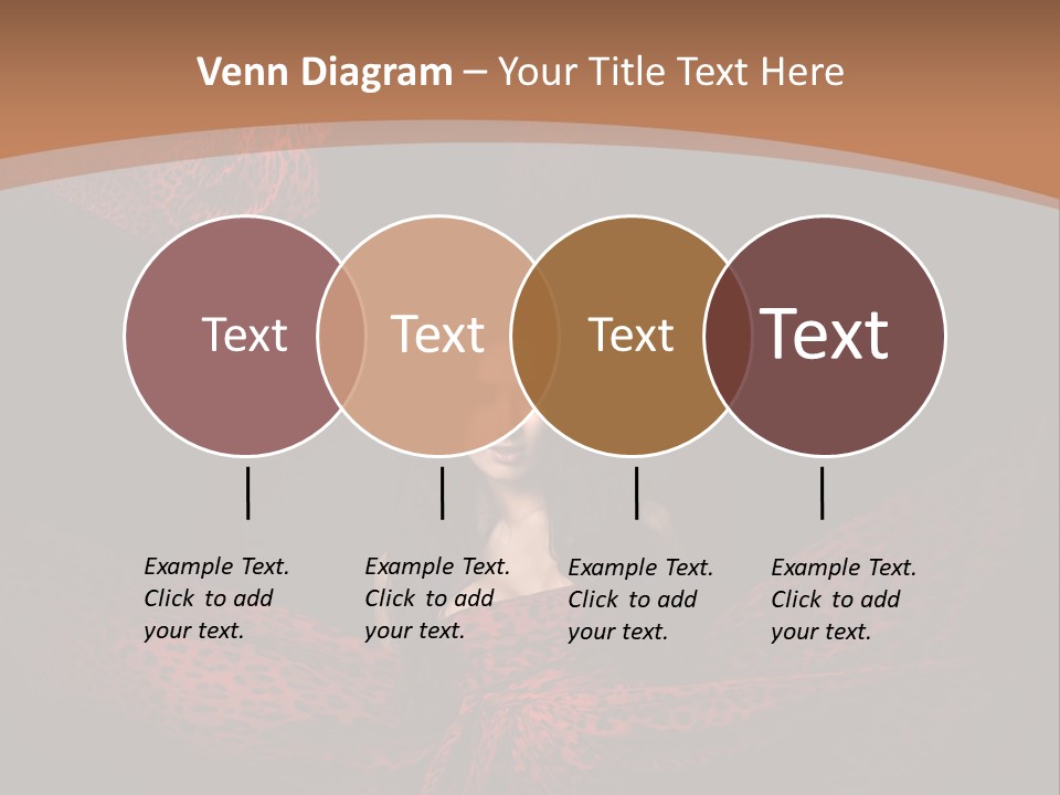 Woman In Red Dress PowerPoint Template