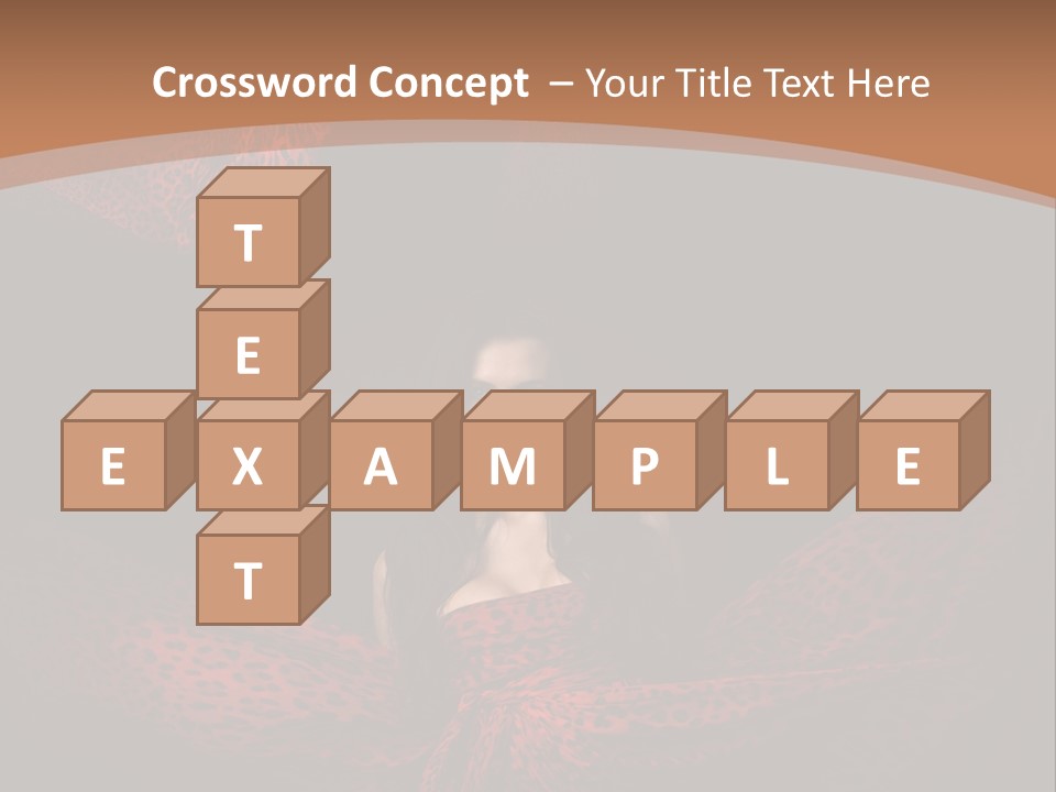 Woman In Red Dress PowerPoint Template