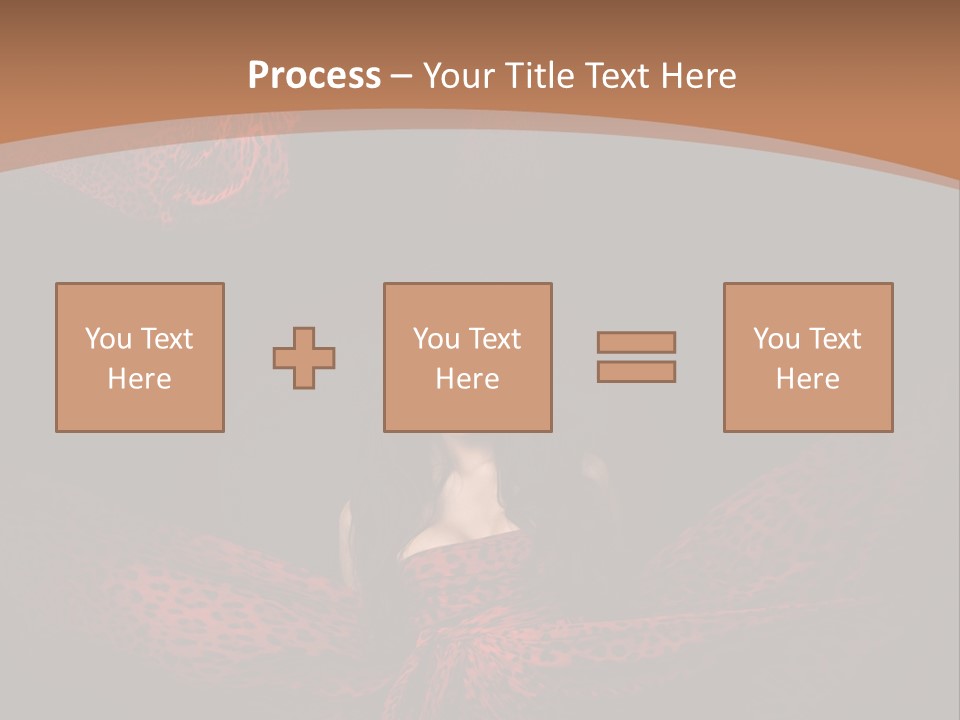 Woman In Red Dress PowerPoint Template