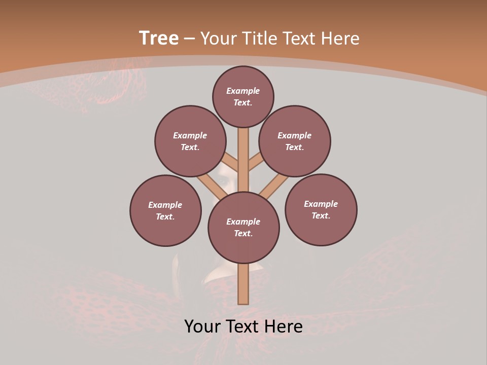 Woman In Red Dress PowerPoint Template