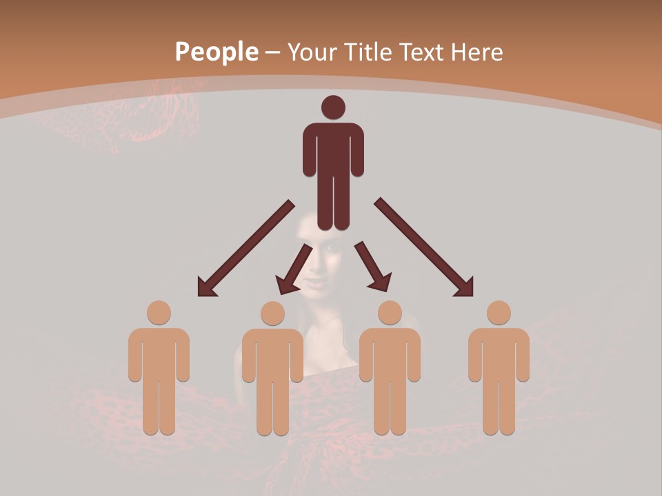 Woman In Red Dress PowerPoint Template