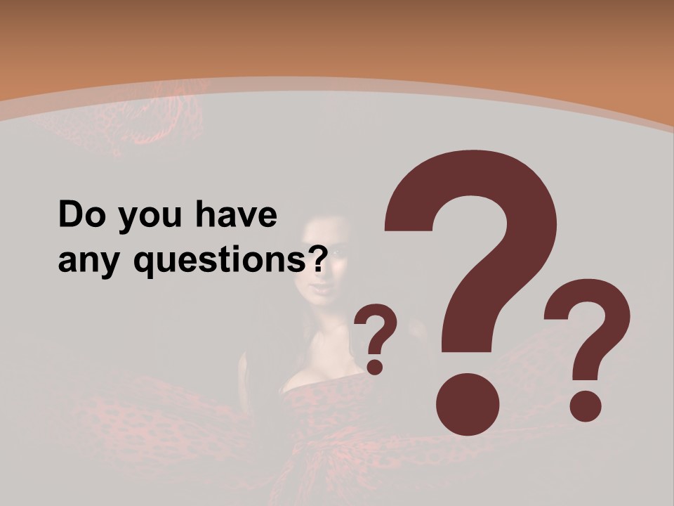 Woman In Red Dress PowerPoint Template