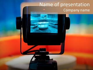 Video Camera Viewfinder PowerPoint Template