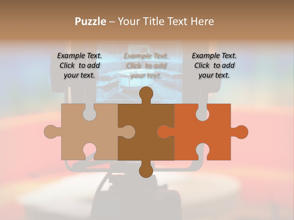 Video Camera Viewfinder PowerPoint Template