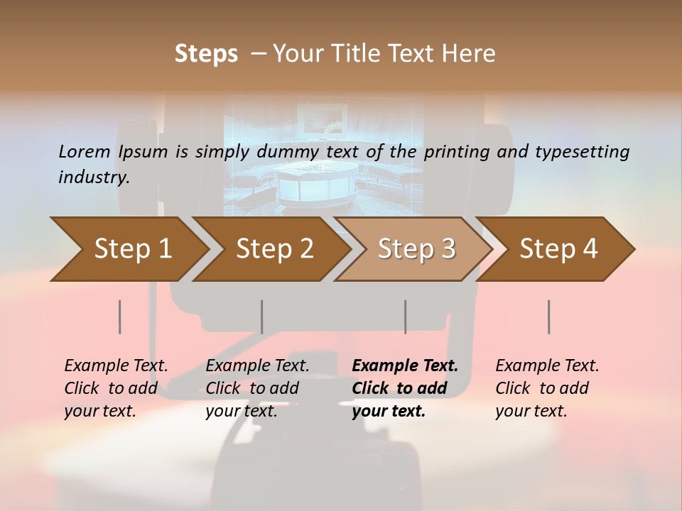 Video Camera Viewfinder PowerPoint Template