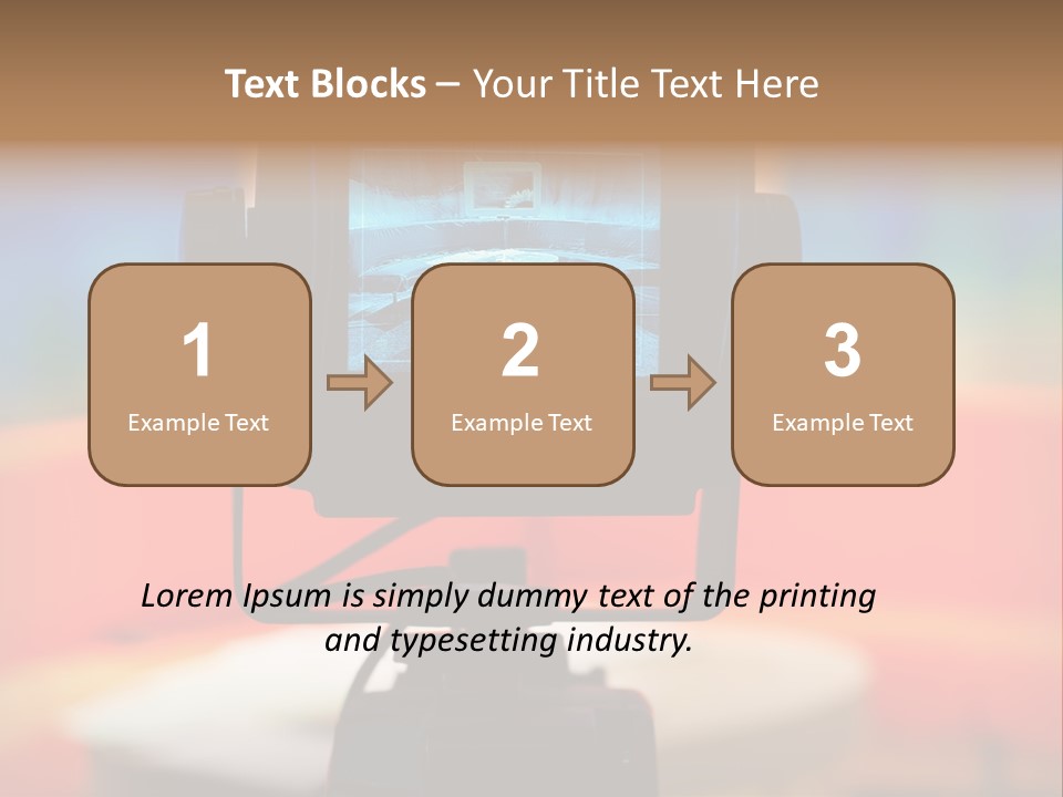 Video Camera Viewfinder PowerPoint Template