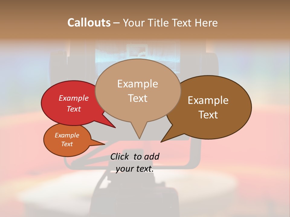Video Camera Viewfinder PowerPoint Template