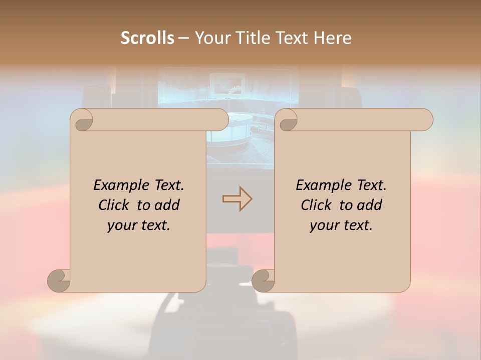 Video Camera Viewfinder PowerPoint Template